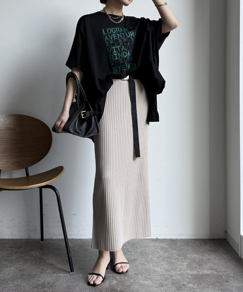 DouDou tシャツ 「WEB限定」LOGRARロゴTEE レディース