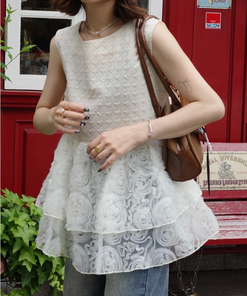jumelle チュニック mix tiered tunic : ZOZOTOWN Yahoo!店