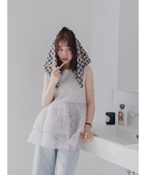 トップス jumelle mix tiered tunic jumelle チュニック mix tiered tunic : ZOZOTOWN Yahoo!店