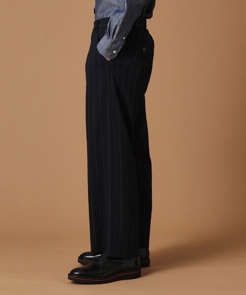 40CARATS&525 BY TAKEO KIKUCHI パンツ ウールサッカーストライプ