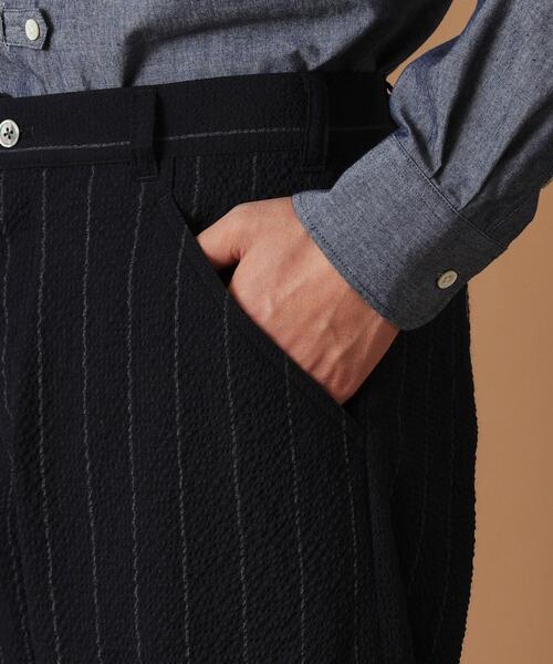 40CARATS&525 BY TAKEO KIKUCHI パンツ ウールサッカーストライプ