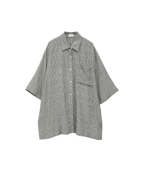 MANOF（マノフ） ブラウス シャツ BLUR PATTERN SHIRT レディース