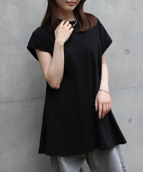 Social GIRL（ソーシャルガール） tシャツ 半袖 接触冷感フレア