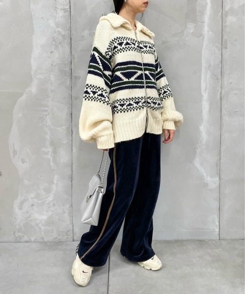 「WHO'S WHO gallery」 ニットカーディガン FREE グリーン レディース_画像8