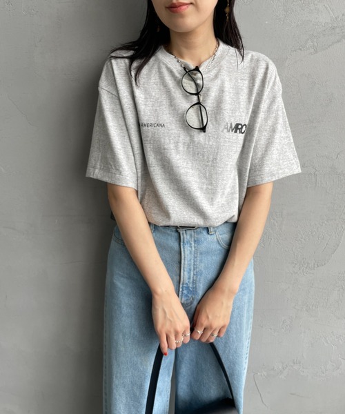 AMERICANA/アメリカーナ】AMRCN Tシャツ（Tシャツ/カットソー