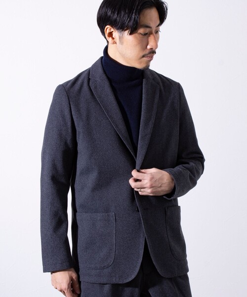 「GLOSTER」 テーラードジャケット S ダークネイビー メンズ_画像5