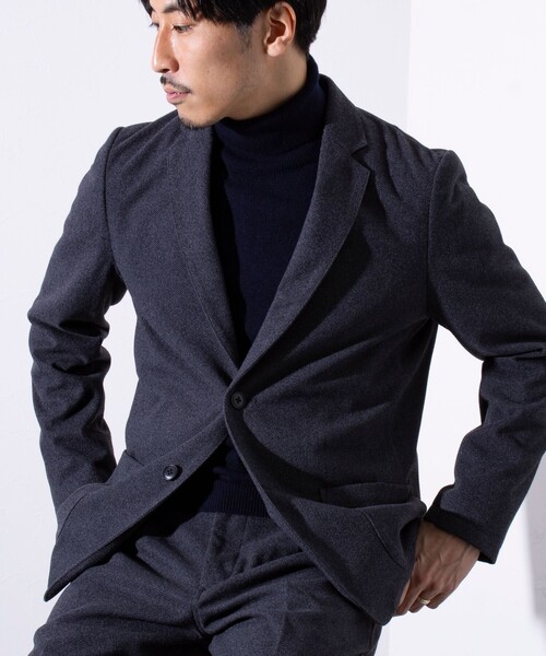 GLOSTER（グロスター） テーラードジャケット S ダークネイビー メンズ