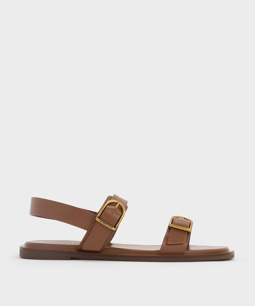 CHARLES ＆ KEITH（チャールズ&キース） サンダル ダブルバックル