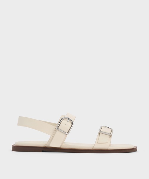 CHARLES ＆ KEITH（チャールズ&キース） サンダル ダブルバックル