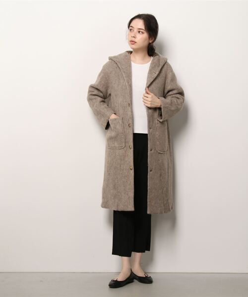 「BEAMS BOY」 コート 1 グレー レディース_画像2