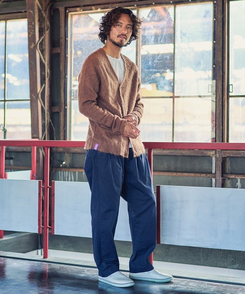 「MARBLES」 ニットカーディガン M オレンジ メンズ_画像4