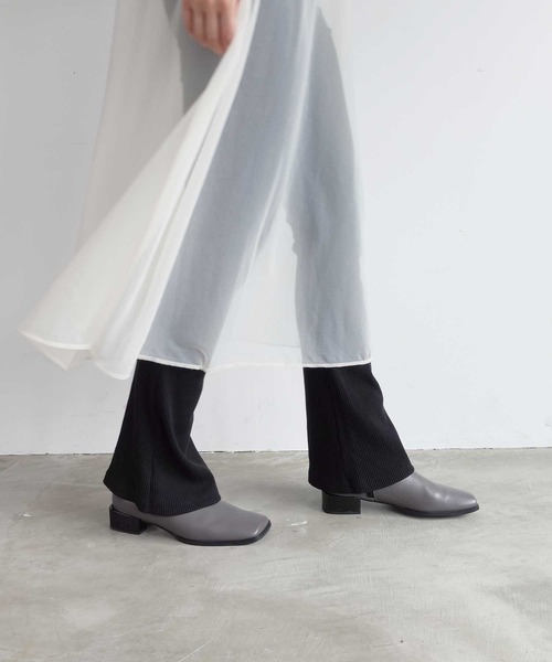 「Daniella&GEMMA」 「GEMMALINN」ショートブーツ 37 グレー レディース_画像5