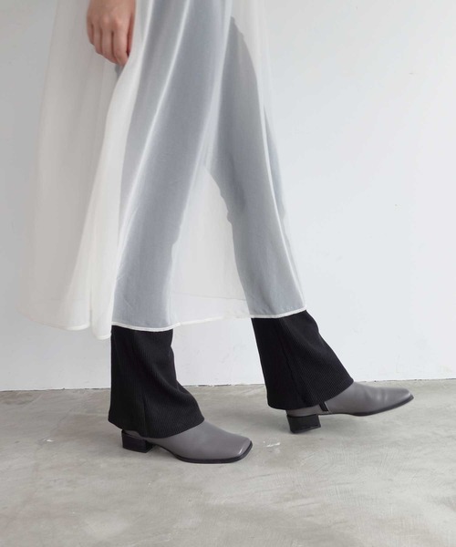 「Daniella&GEMMA」 「GEMMALINN」ショートブーツ 37 グレー レディース_画像7