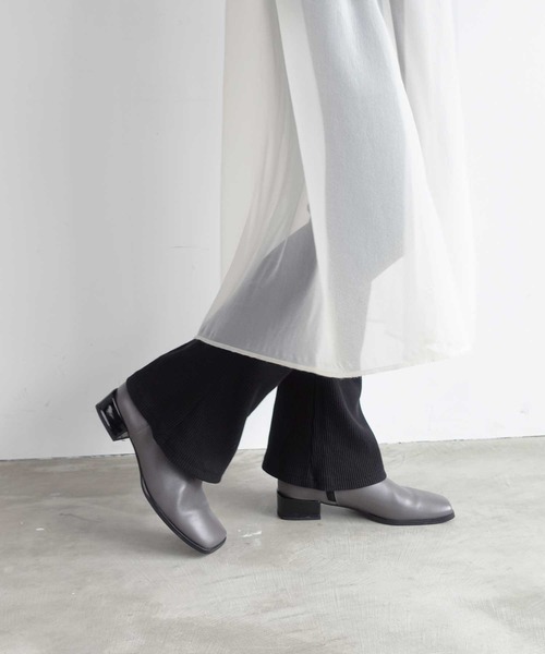 「Daniella&GEMMA」 「GEMMALINN」ショートブーツ 37 グレー レディース_画像8