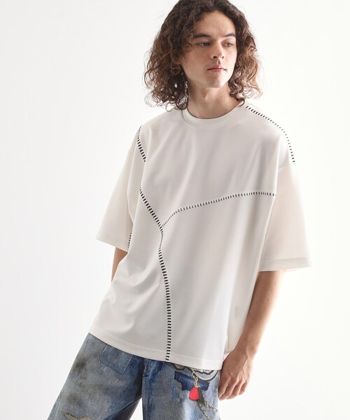tk.TAKEO KIKUCHI（ティーケータケオキクチ） tシャツ ハンドステッチ 