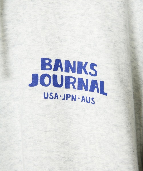 「BANKS」 プルオーバーパーカー MEDIUM ダークブラック メンズ_画像3