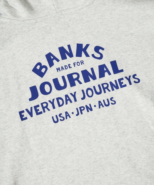 「BANKS」 プルオーバーパーカー MEDIUM ダークブラック メンズ_画像7