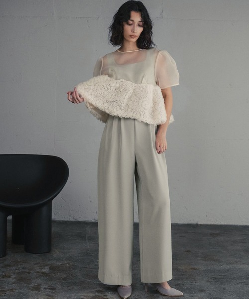 GIRL DRESS FOR NOW パンツドレス スウェルぺプラム