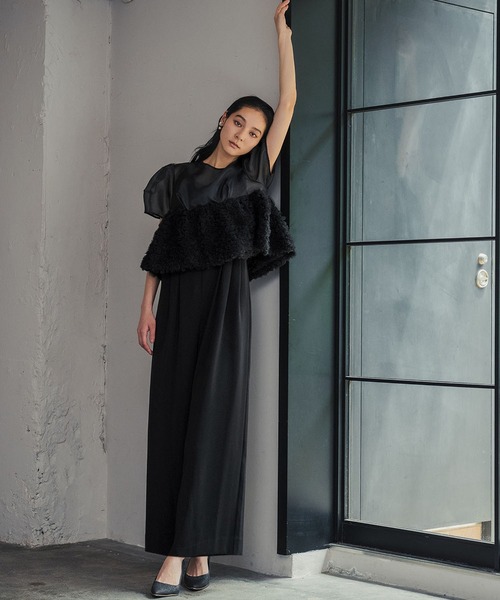 GIRL パンツドレス　オールインワン GIRL DRESS FOR NOW パンツドレス スウェルぺプラム