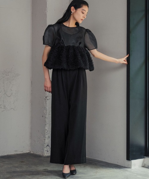 GIRL DRESS FOR NOW パンツドレス スウェルぺプラム