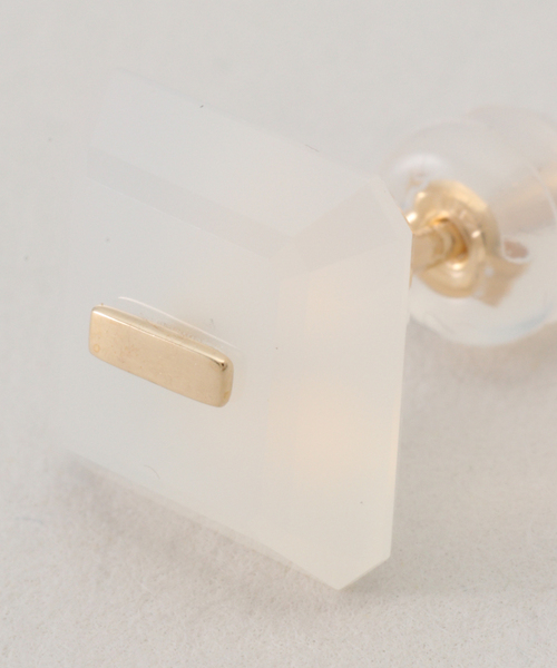 ヒロタカ　ピアス Hirotaka（ヒロタカ) Gossamer Diamond Long Bar Earring