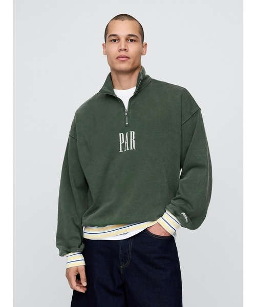 MALBON ブラック スウェット トレーナー GAP トレーナー スウェット Gap × Malbon ヘビーウェイト ロゴ 1