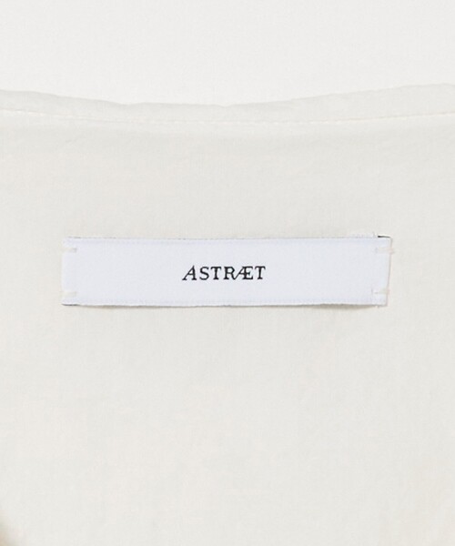 美品 ASTRAET C/Pレギュラーカラー クロップドブラウス ASTRAET ブラウス シャツ 「ASTRAET」ハーフスリーブ セーラー