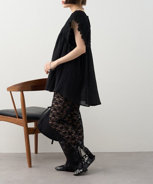 w closet ブラウス シャツ 「2WAY/3色展開」シャーリング