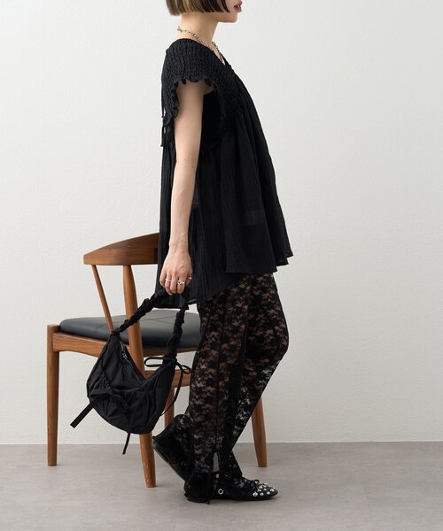 ブラウス シャツ 「2WAY/3色展開」シャーリングチュニック レディース w closet ブラウス シャツ 「2WAY/3色展開」シャーリング