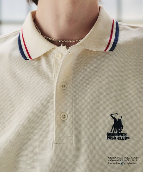 Adoon plain ポロシャツ GREENWICH POLOCLUB MOSS STITCH POLO SHIRT