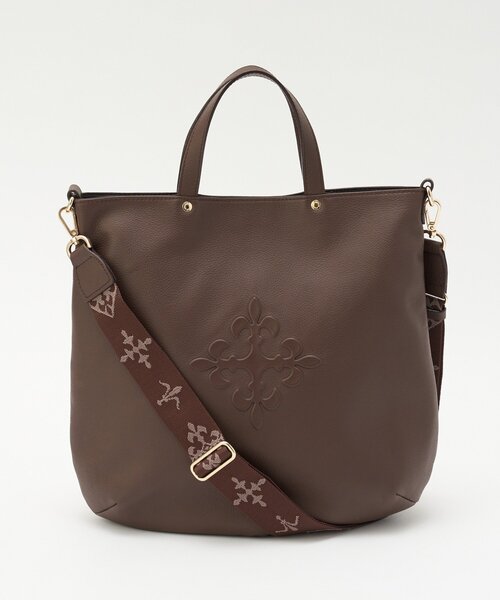 russet（ラシット） トートバッグ スリム2WAYトートバッグ 「エンボス