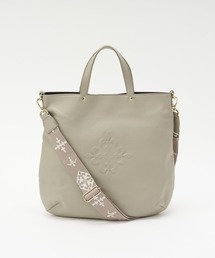 russetラシットスリム2WAYトートバッグ 色グレージュ russet（ラシット） トートバッグ スリム2WAYトートバッグ 「エンボス