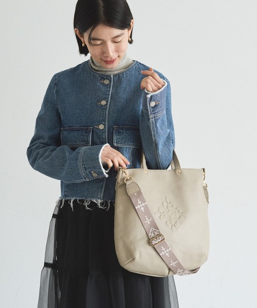 russet（ラシット） トートバッグ エンボスモノグラム 2WAYトート