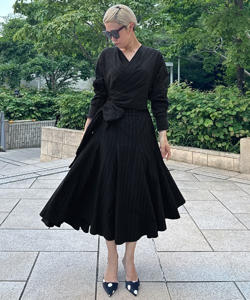 ザロウ☆美シルエット☆ワンピース☆ ワンピース ドレープ美シルエットワンピース : ZOZOTOWN Yahoo!店