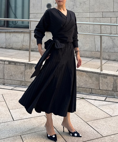 美品✨　ジェンヌ　美シルエット　総レースワンピース ワンピース ドレープ美シルエットワンピース : ZOZOTOWN Yahoo!店