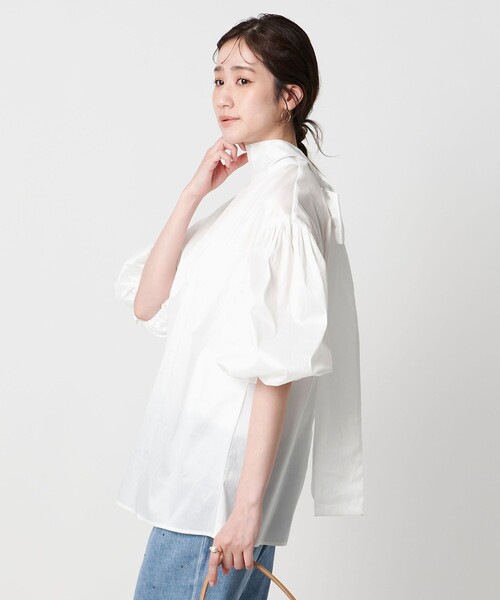【ほー】UNITED ARROWS ブラウス UNITED ARROWS ブラウス シャツ FABRICA シルキーボウタイ