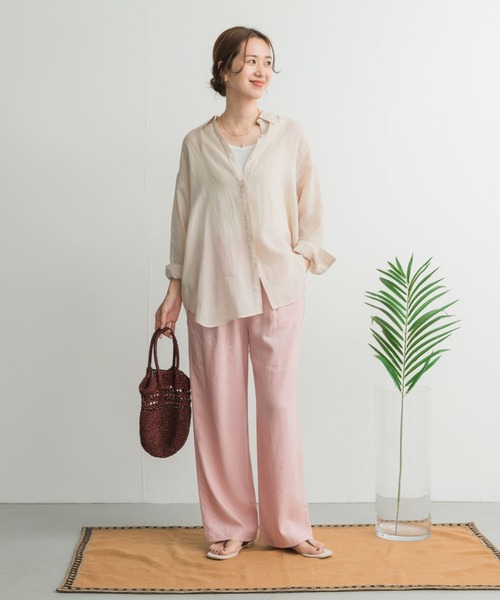 ★新品未使用タグ付き★UR DOORS＊リネンレーヨンイージーパンツ URBAN RESEARCH DOORS パンツ リネンレーヨンイージーパンツ
