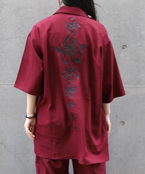 REZEN（リゼン） シャツ 椿テーラー襟ZIPシャツ メンズ : ZOZOTOWN