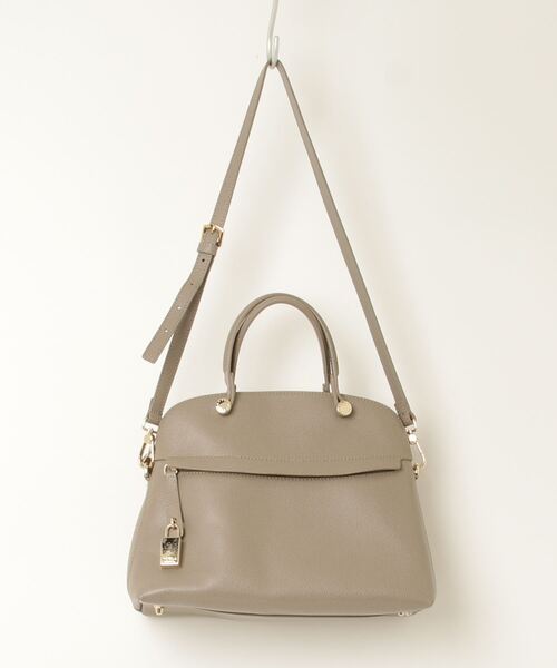 【美品】FURLA ショルダーバッグ ハンドバッグ 2way グレー 現行 FURLA 「FURLA」 2WAYバッグ - グレー レディース : ZOZOTOWN