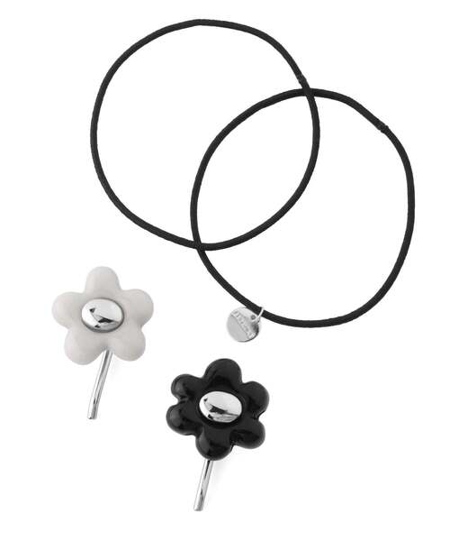 ANEMONE（アネモネ） ヘアゴム フラワーポニーフック「2個セット