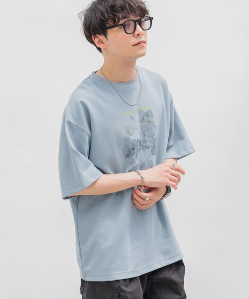 「RAGEBLUE」 半袖Tシャツ LARGE ブラック メンズ