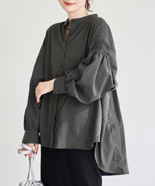 coen（コーエン） ブラウス シャツ 「再入荷 / 新色追加」ピンタック