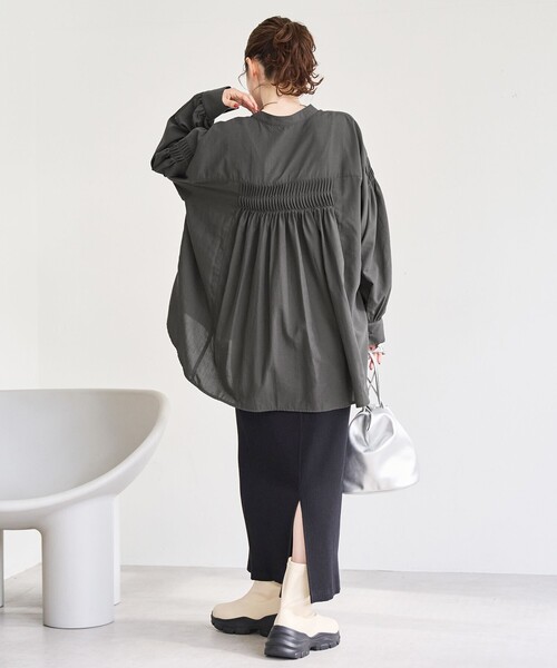 coen（コーエン） ブラウス シャツ 「再入荷 / 新色追加」ピンタック