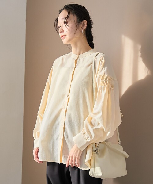 coen（コーエン） ブラウス シャツ 「再入荷 / 新色追加」ピンタック