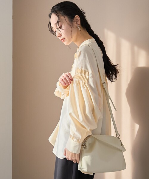 coen（コーエン） ブラウス シャツ 「再入荷 / 新色追加」ピンタック