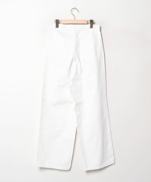 「ADRER」 ダメージ加工デニムパンツ S ホワイト レディース