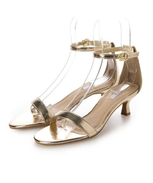 「EVOL」 ヒールサンダル 25.0cm ゴールド レディース_画像7