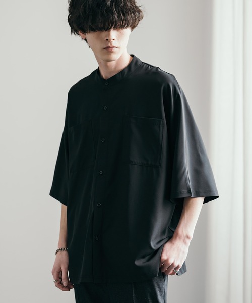 「Rocky Monroe」 半袖シャツ L ブルー メンズ_画像3