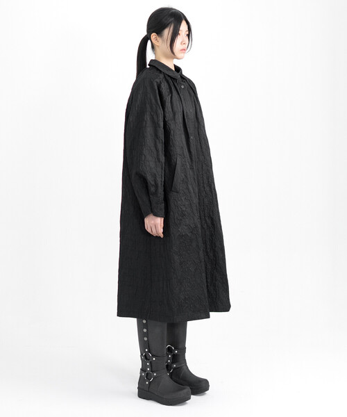 ジャケット・アウター eunoia Jane coat Bshop コート アウター eunoia | ジャガード ラウンドカラーロング