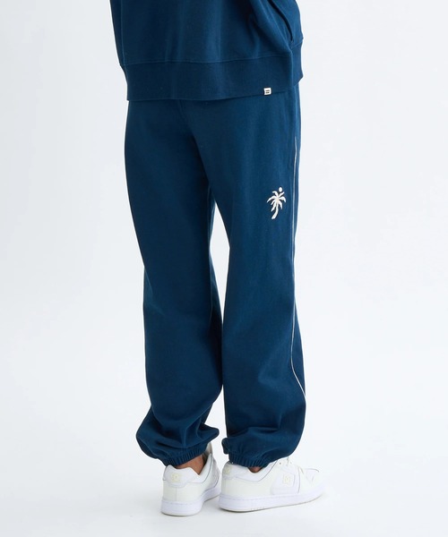 【美品】BILLABONG 上ネイビー ビブパンツ マスタード 上下セット M BILLABONG（ビラボン） ワイドパンツ スウェットパンツ ジャージ